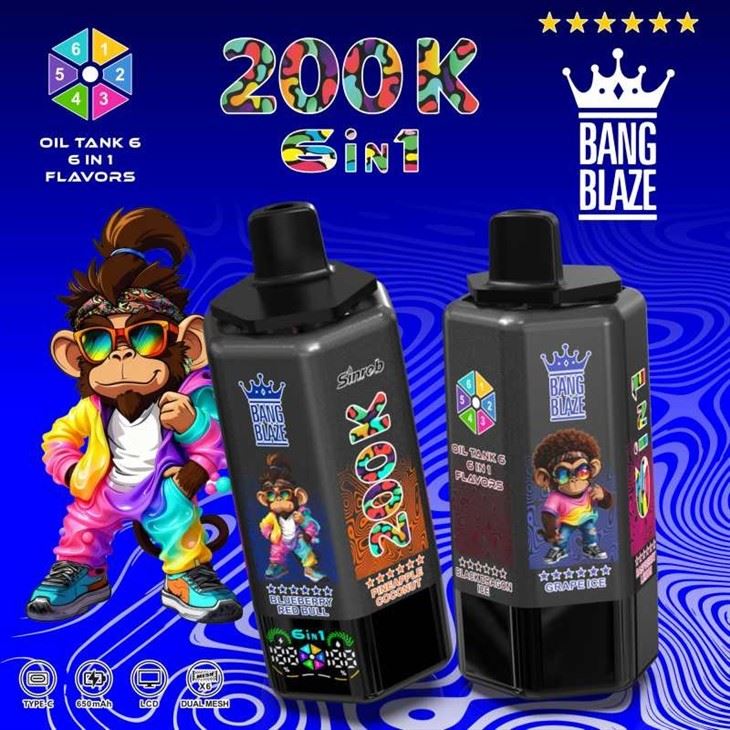 BANG BLAZE 200000 6in1 Flavor best BANG BLAZE 200000 6in1 Flavor best