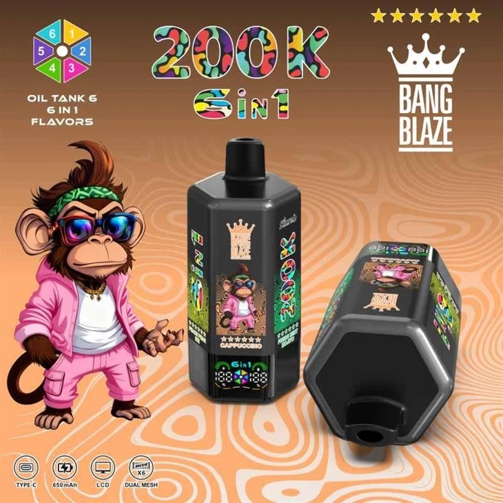 BANG BLAZE 200K 6in1 Flavor high quality