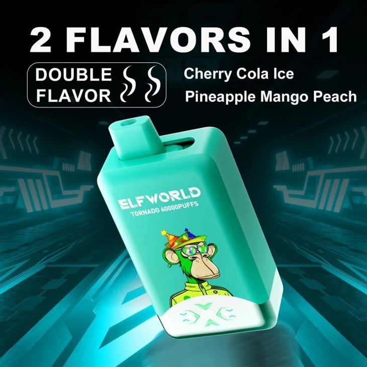 E40 Cherry Cola Ice +Pineapple Mango Peach_ELFWORLD TORNADO 60000