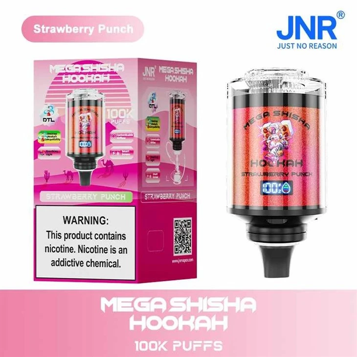 4-Strawberry-Punch_Mega Shisha Hookah 100K