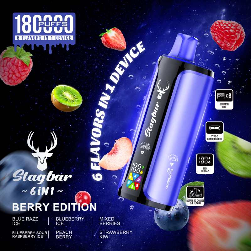 Stag bar 6in1 180000 Puffs 3 Stag bar 6in1 180000 Puffs 3