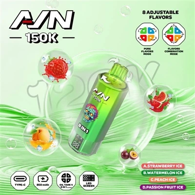 AIM AVN 150K PUFFS – uus põlvkond vastupidavaid ühekordselt kasutatavaid e{1}...