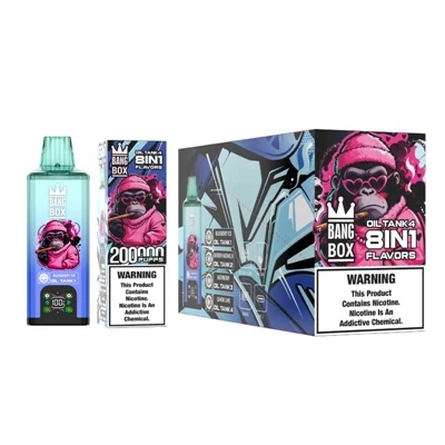 BANG BOX 200K ühekordne vape – eelistatud valik suure võimsusega, taaslaetava...