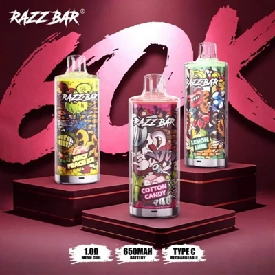 Razz Bar 60000: suure mahutavusega{1}}ühekordsete e{2}sigarettide uus ajastu.