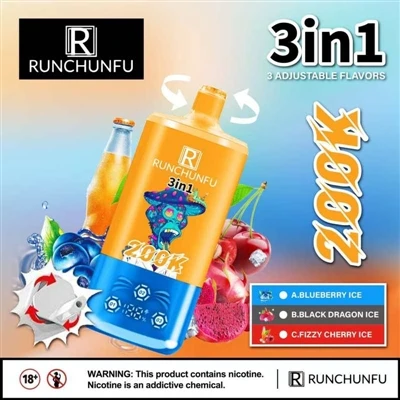 Runchunfu 200K Puffs: uus uurimus ühekordselt kasutatavate e{1}sigarettide st...