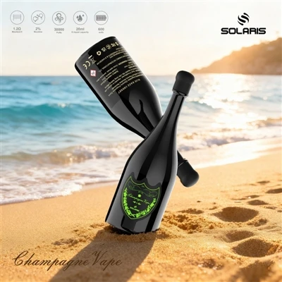 SOLARIS Champagne 30000 Puffs 30K E-sigaret: kui suur pahvide arv kohtub šamp...