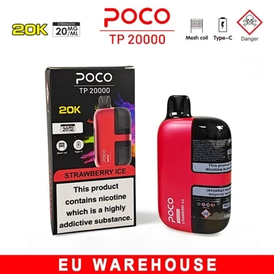 POCO 20000: ühekordselt kasutatav e{1}}sigaret, mis saavutab tasakaalu vastup...
