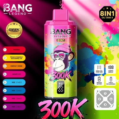 Bang Legend 300K – nihutades ühekordselt kasutatavate e-sigarettide vastupida...