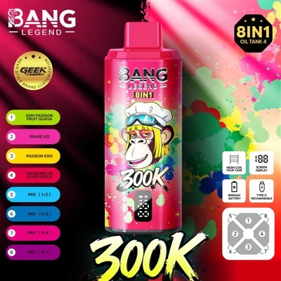 Bang Legend 300000: avage uus e{1}}sigaretikogemus, nautige 300 000 puhast õn...