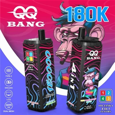 QQ BANG 180K – uus trendilooja mitme maitsega{1}}ühekordselt kasutatavate ele...