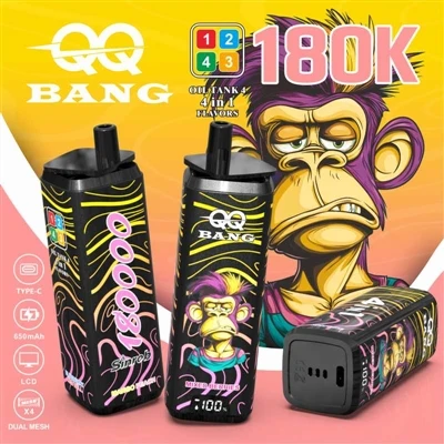 QQ BANG 180K 4in1: ülim vape'i kogemus nelja maitsega ühe korraga