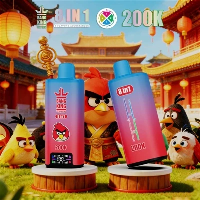 BANG KING VAPEN 200K 8IN1: ülim e{3}}sigaretikogemus mitme maitse ja trendika...