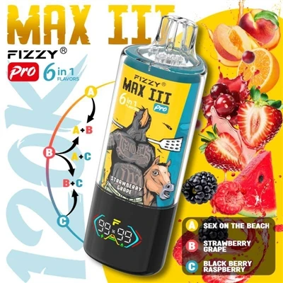 Fizzy MAXIII Pro 120K Puffs Vape: seade, mis mõistab tõeliselt laiskade inime...