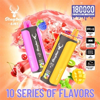 StagBar 6in1 180K Puffs Vape: kui e-sigaretid pole enam monotoonsed, vaid hak...
