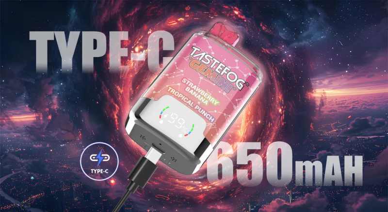 Tastefog-Gemini-25000-Puffs-2-Nicotine-Mesh-Coil-1-0ohm-Rechargeable-Pods-Desechables-Vape-2-in-1TASTEFOG GEMINI 25000 Tastefog-Gemini-25000-Puffs-2-Nicotine-Mesh-Coil-1-0ohm-Rechargeable-Pods-Desechables-Vape-2-in-1TASTEFOG GEMINI 25000