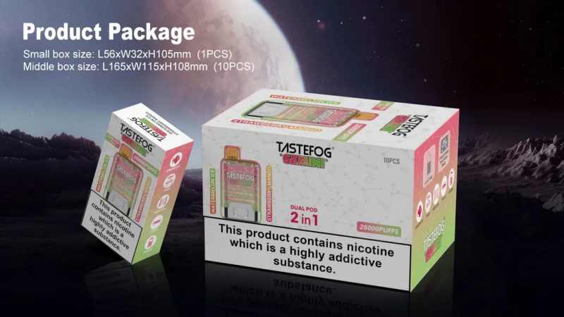 Tastefog-Gemini-25000-Puffs-Dual-Flavors-with-Display-Disposable-Vape-E-Cigarette-Wholesale-I-Vape 1TASTEFOG GEMINI 25000 Tastefog-Gemini-25000-Puffs-Dual-Flavors-with-Display-Disposable-Vape-E-Cigarette-Wholesale-I-Vape 1TASTEFOG GEMINI 25000