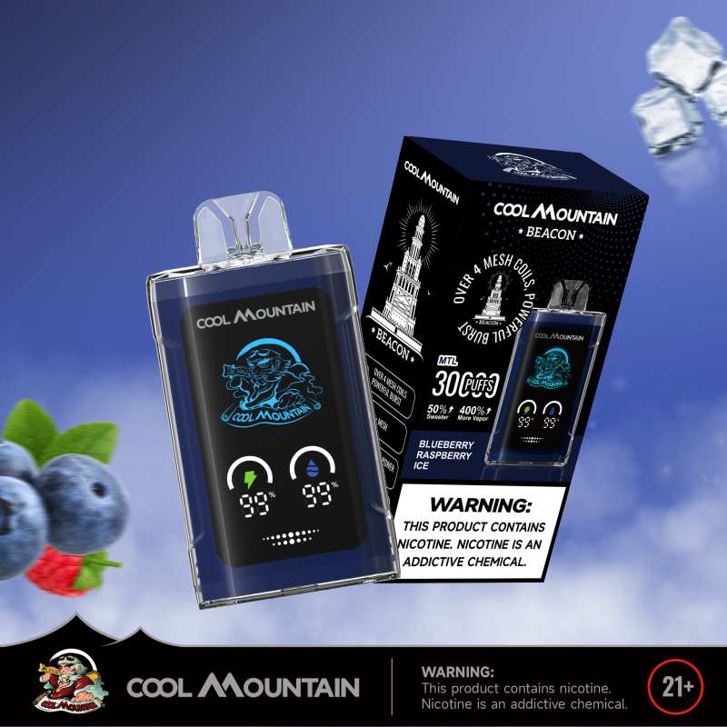 Blueberry Raspberry IceCOOL MOUNTAIN Beacona 30000 Blueberry Raspberry IceCOOL MOUNTAIN Beacona 30000