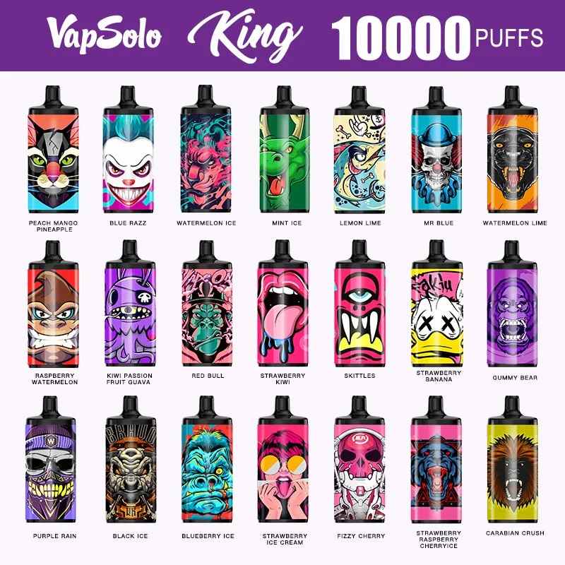 Vapsolo-King-10000-Puffs-Wholesale-Disposable-OEM-Avaliable-Electronic-CigaretteVapsolo King 10000