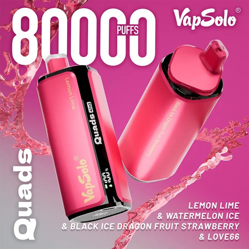 Vaosolo-80-k-lemon-lime-watermelon-ice-Black-ice-dragonfruit-strawberry-love66vapsolo 80K