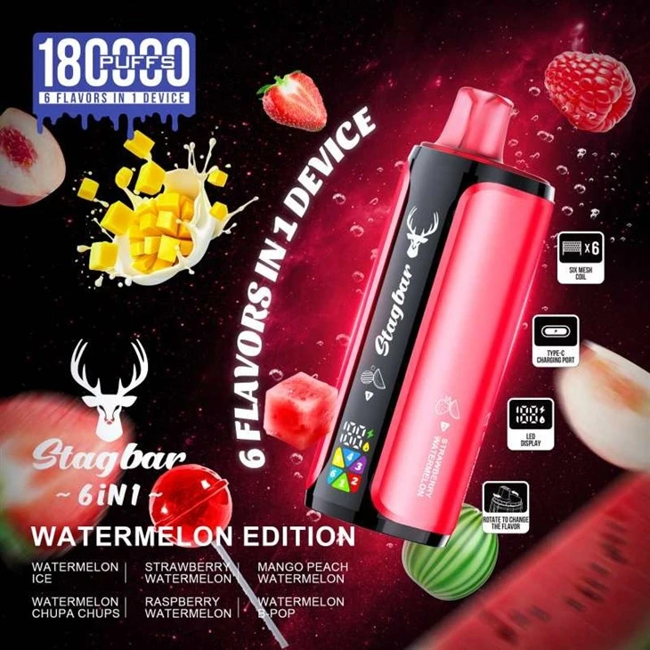 Stag Bar 6in1 180K Puff price Stag Bar 6in1 180K Puff price