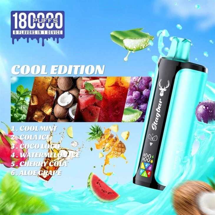 StagBar 6in1 180K Puffs Vape high quality StagBar 6in1 180K Puffs Vape high quality